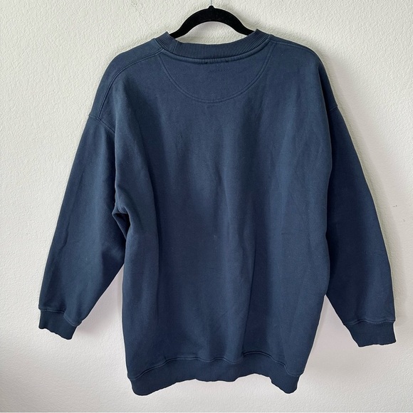 Anine Bing Dark Blue Sweatshirt with White Lettering - Picture 9 of 9